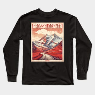 Grossglockner Austria Vintage Travel Retro Tourism Long Sleeve T-Shirt